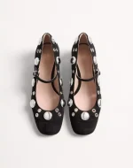 Valentino Nellcôte Mary-Jane Pumps In Crust Leather 30Mm - Image 5